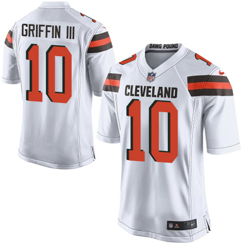 Youth Elite Robert Griffin III Nike Jersey White Road - #10 NFL Cleveland Browns